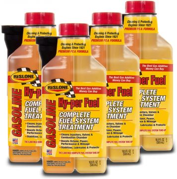 Rislone 4700 Complete Gasoline Fuel System Treatment 16.9oz Bottles (4 Pack)